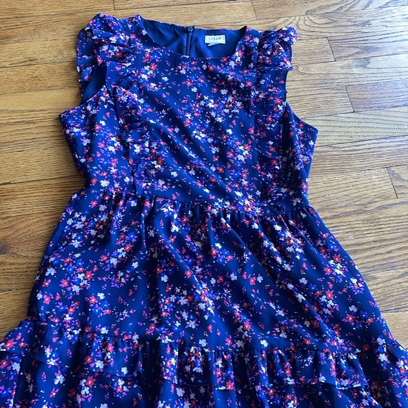 JCREW | Long Blue Floral Dress - Picture 2 of 8